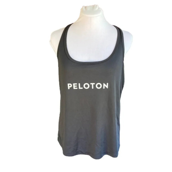 All Sport Peleton Black Racerback Tank Top, Size Medium - Picture 1 of 6